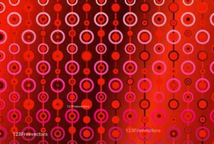 Pink and Red Gradient Circles Background Vector Graphic