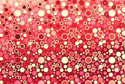 Red and Yellow Gradient Random Circles Background