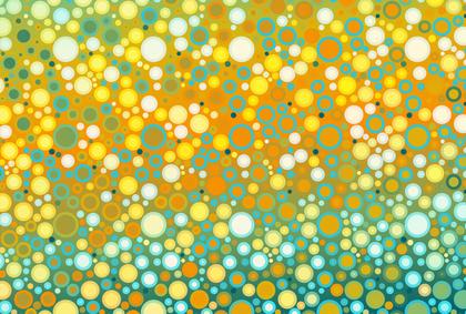 Blue Orange and White Gradient Circles Background