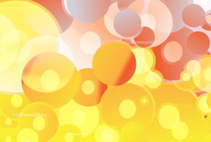Abstract Red White and Yellow Gradient Circles Background
