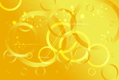 Golden Circles Abstract