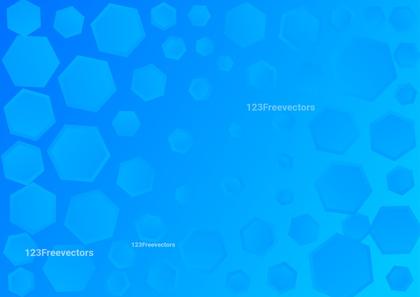 Blue Hexagon Gradient