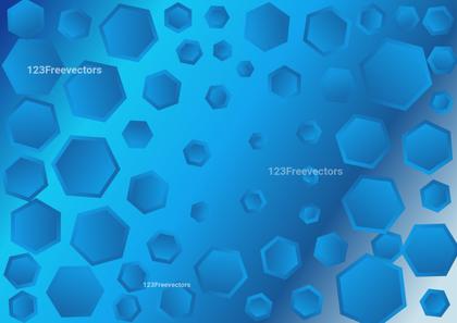 Hexagonal Shapes on Gradient Background
