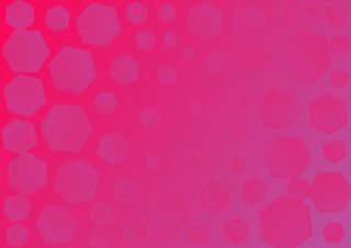 Pink Hexagons Gradient Background