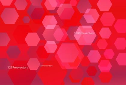 Red Hexagon Pattern
