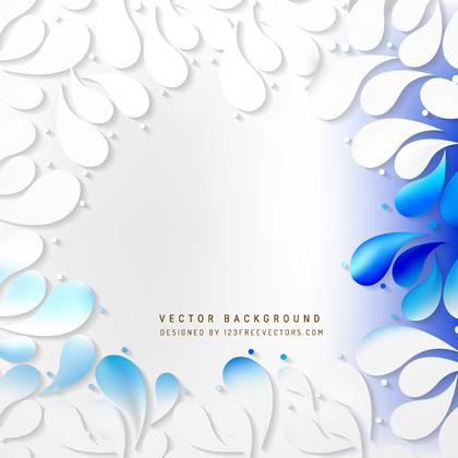 Blue White Arc-Drop Background