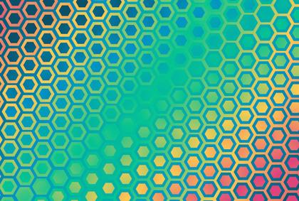 Hexagon Gradient Pattern