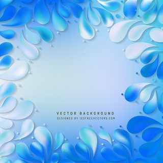 Cobalt Blue Arc Drops Background Template