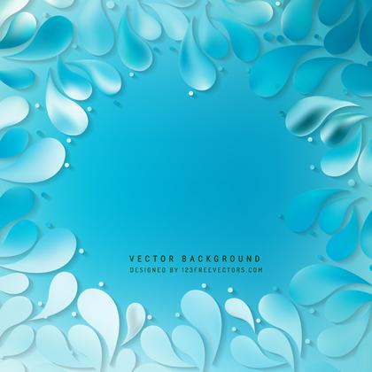 Blue Ornamental Drops Background