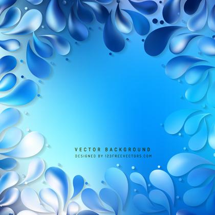 Blue Arc-Drop Background Design