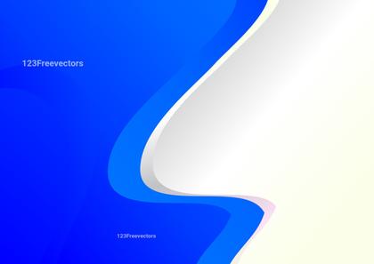 Abstract Blue and White Waves