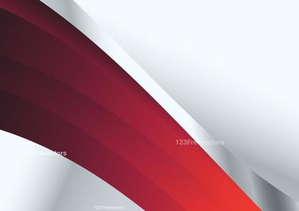 Abstract Red and White Curve