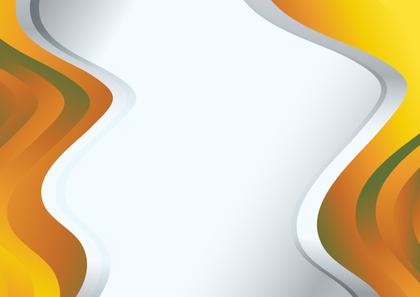Abstract Orange and Green Wave Business Presentation