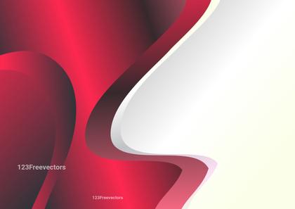 Crimson Wave Abstract