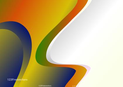 Abstract Blue Green and Orange Business Background Template Graphic