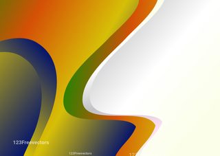 Abstract Blue Green and Orange Business Background Template Graphic