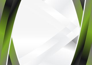 Abstract Green and Black Business Brochure Template