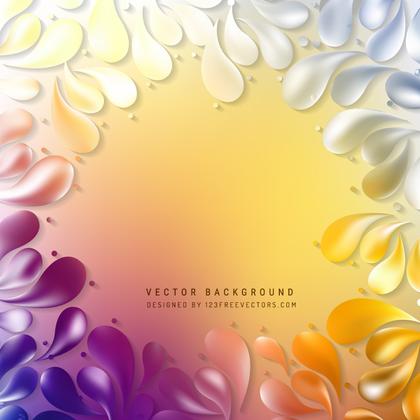 Colorful Arc Drops Background Template