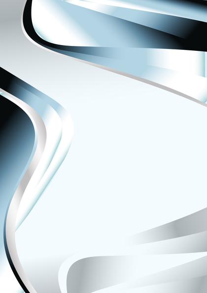 Abstract Blue and White Swirl