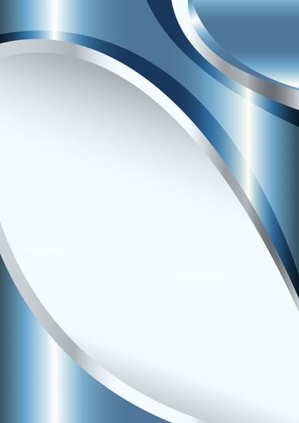Abstract Blue and Silver Design