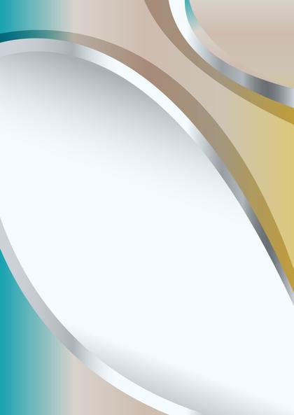 Abstract Blue and Brown Business Wave Presentation