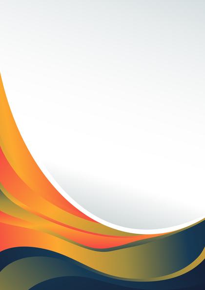 Free Download Abstract Orange and Blue Wave Background