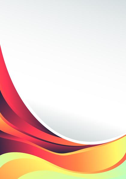 Free Download Red and Yellow Business Wave Background Template