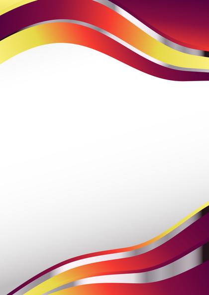 Red and Yellow Wave Business Presentation Template