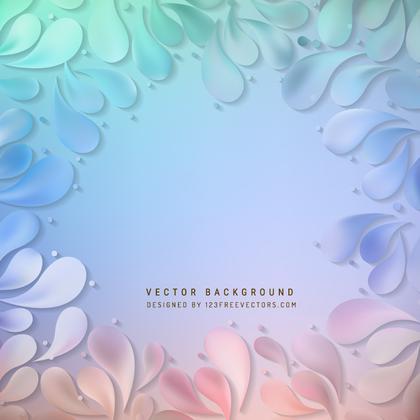 Abstract Light Color Ornamental Drops Background