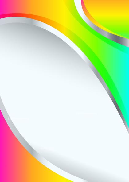 Pink Green and Yellow Business Wave Presentation Vector