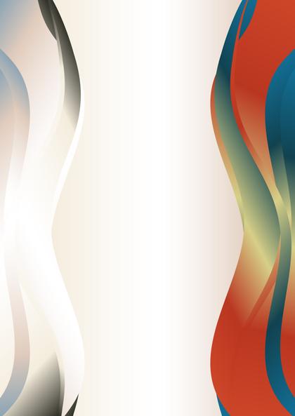 Red Blue and Gold vertical Business Wave Background Template