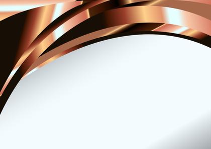Abstract Bronze and White Design