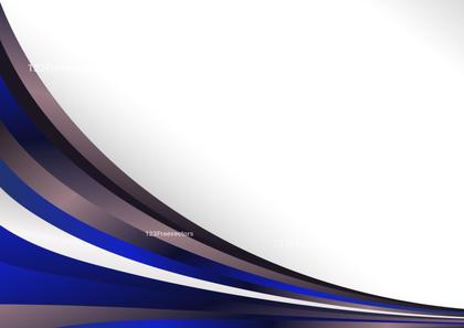 Blue and Brown Wave Business Card Background