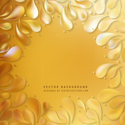 Gold Ornamental Drops Background