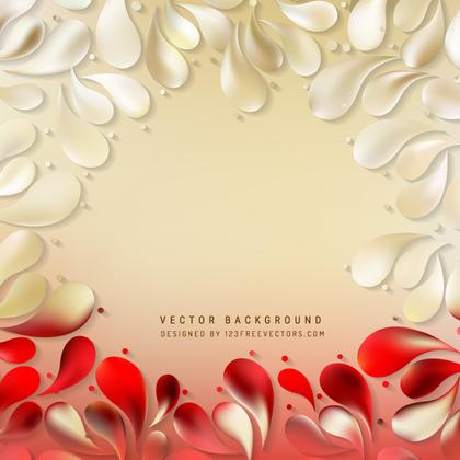 Red Gold Arc-Drop Background Design