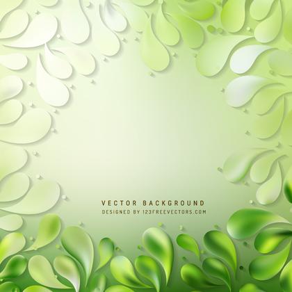 Abstract Light Green Arc Drops Background