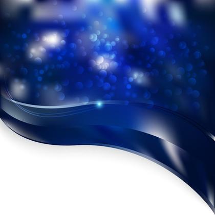 Blue Bokeh Wave