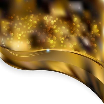 Golden Bokeh Wave