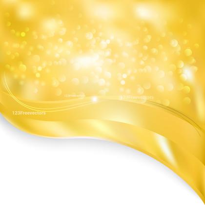 Abstract Light Orange Wave PPT Background