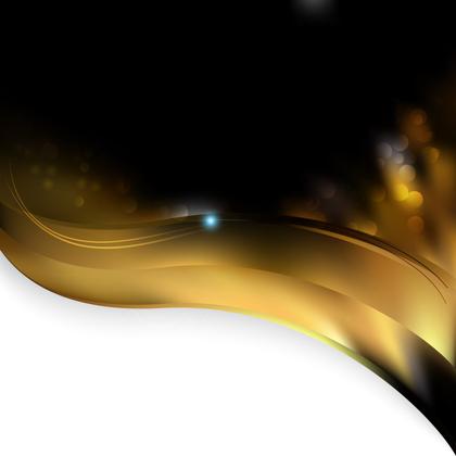Orange and Black Wave Folder Background