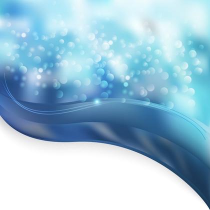 Blue and White Wave Folder Background Design
