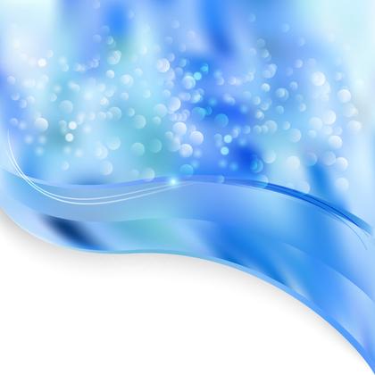 Blue Wave Bokeh Background