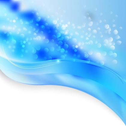 Blue Bubbles Abstract Background