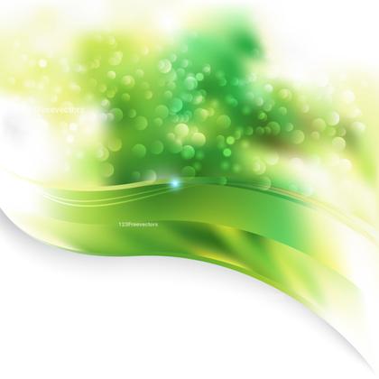 Green Bokeh Wave