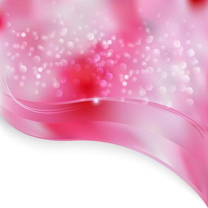 Pink Bokeh and Wavy Abstract