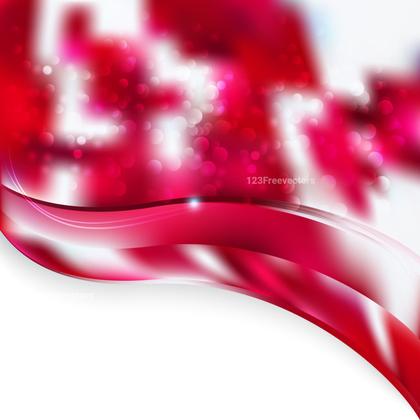 Red Wave Abstract