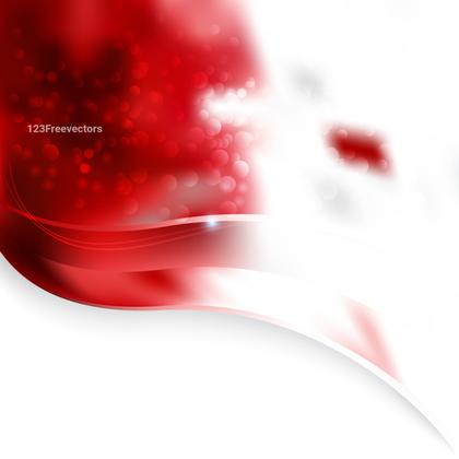 Red and White Abstract