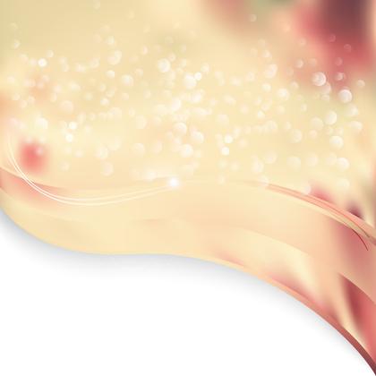 Abstract Beige and Red Wave Border Presentation Background Graphic