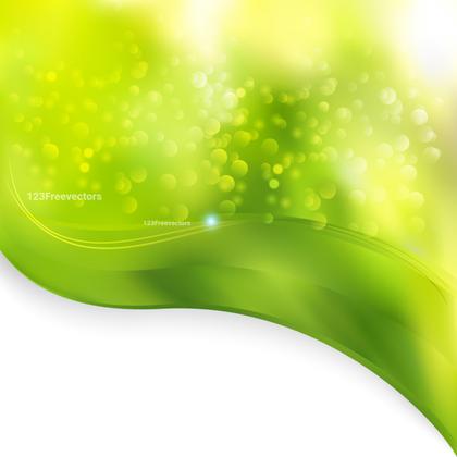 Green Wave Background