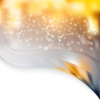 Orange and Grey Wave Powerpoint Background
